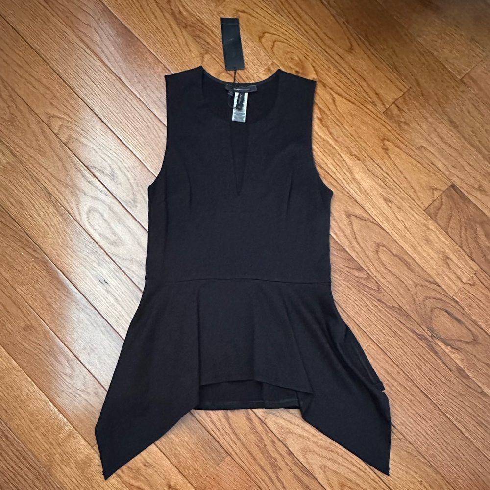 BCBG Elegant Black Sleeveless Top